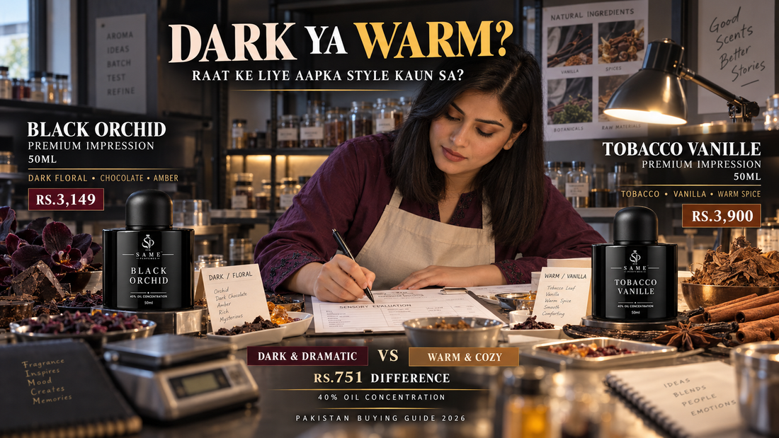 BLACK ORCHID vs TOBACCO VANILLE PREMIUM IMPRESSION – Which Should You Buy in Pakistan?