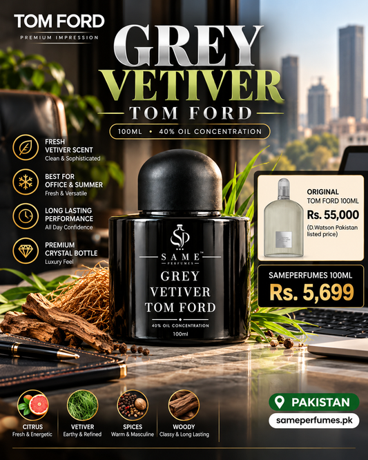 Grey Vetiver Premium Impression 100ML office summer Pakistan