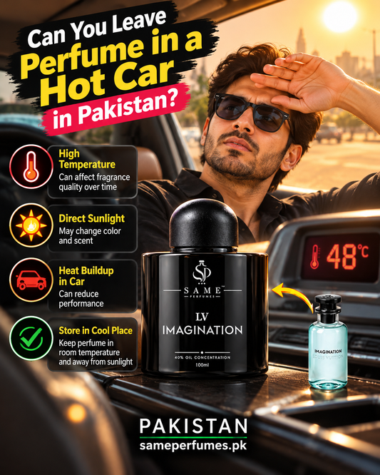 SAME PERFUMES LV Imagination impression — perfume in a hot car in Pakistan