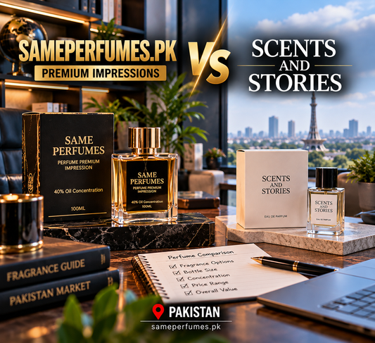 SamePerfumes.pk vs Scents and Stories perfume comparison Pakistan