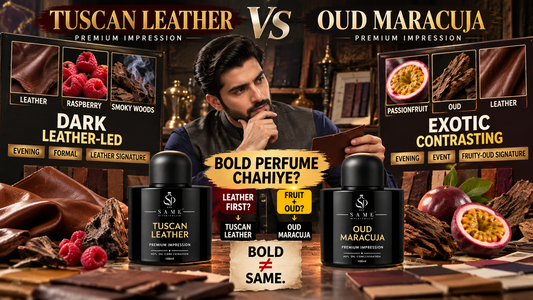 Tuscan Leather vs Oud Maracuja – Dark Leather or Fruity Oud? Pakistan 2026
