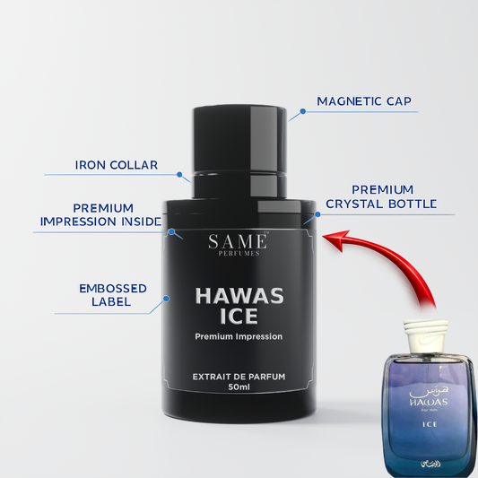 HAWAS ICE  — Premium Impression | 40% Oil Concentration Perfume
