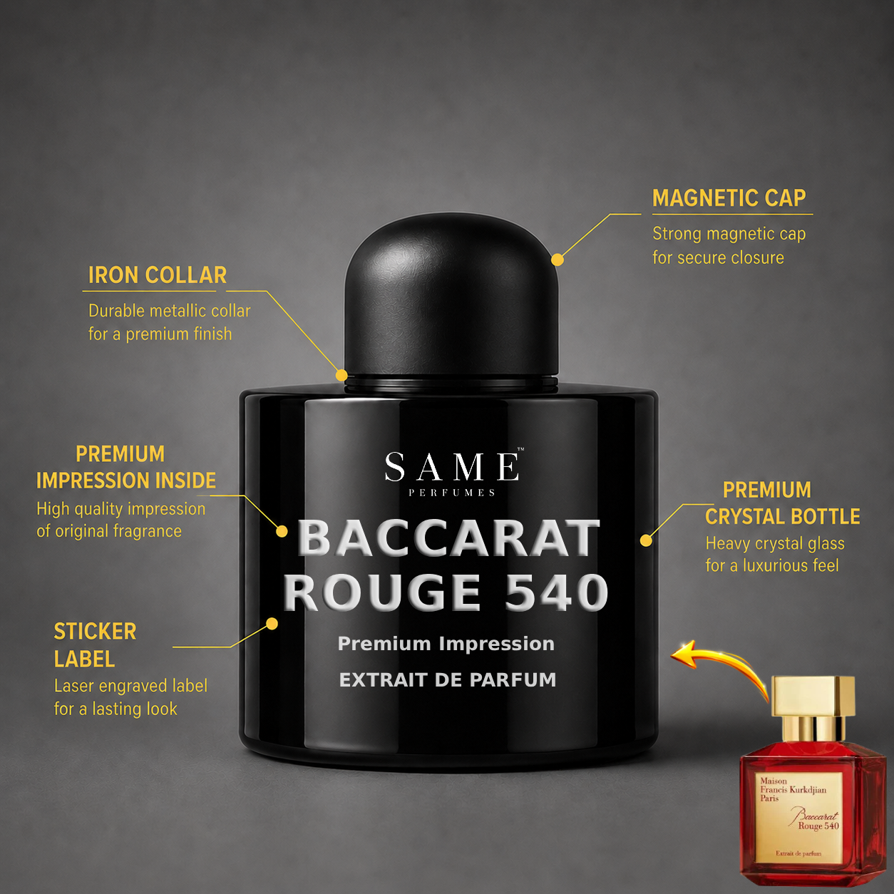 BACCARAT ROUGE 540 MFK 100ML — Premium Impression | 40% Oil Concentration Perfume