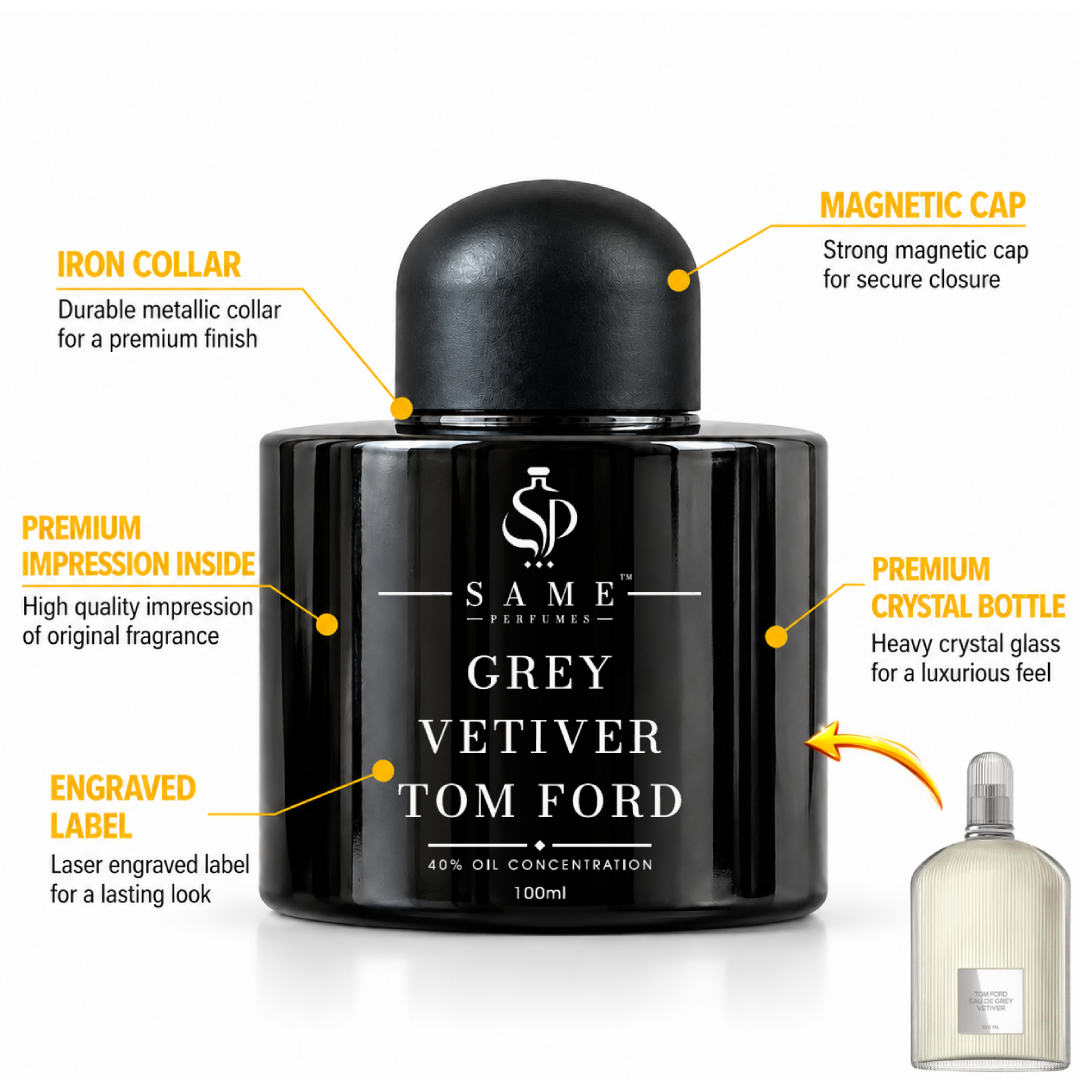 GREY VETIVER TOM FORD 100ML — PREMIUM IMPRESSION | 40% Oil Concentration