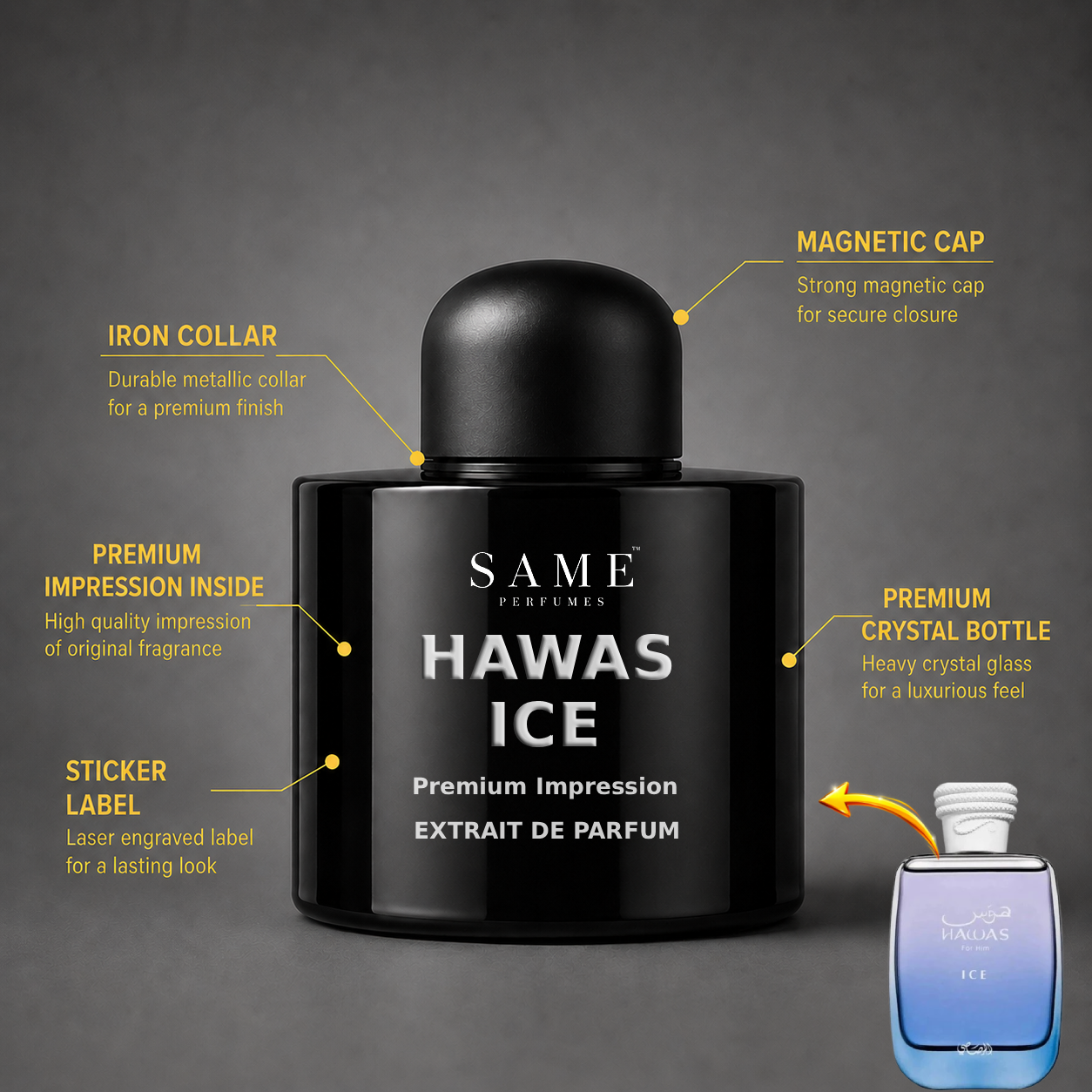 HAWAS ICE 100ML — Premium Impression | 40% Oil Concentration Perfume