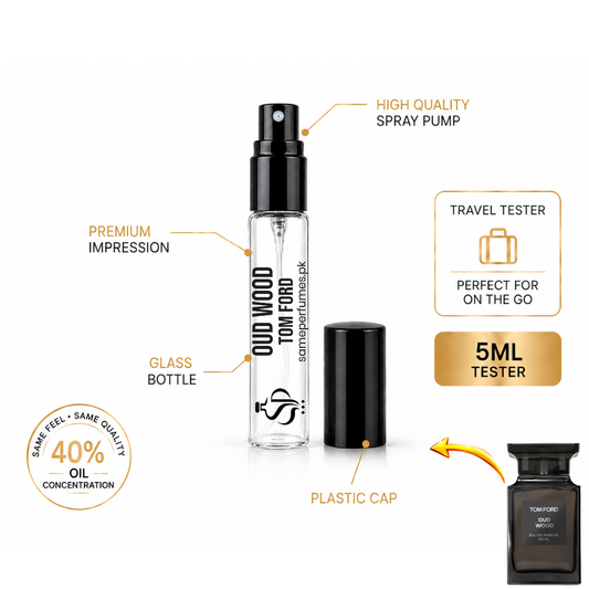 OUD WOOD TOM FORD TESTER 5ML — PREMIUM IMPRESSION | 40% Oil Concentration