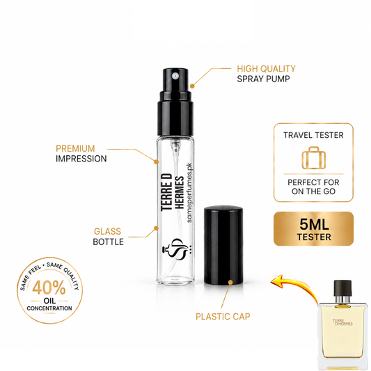 TERRE D’HERMÈS TESTER 5ML — PREMIUM IMPRESSION | 40% Oil Concentration