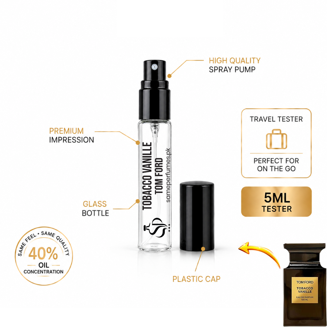 TOBACCO VANILLE TOM FORD TESTER 5ML — PREMIUM IMPRESSION | 40% Oil Concentration
